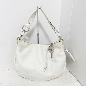 Coach White Leather Shoulder Bag